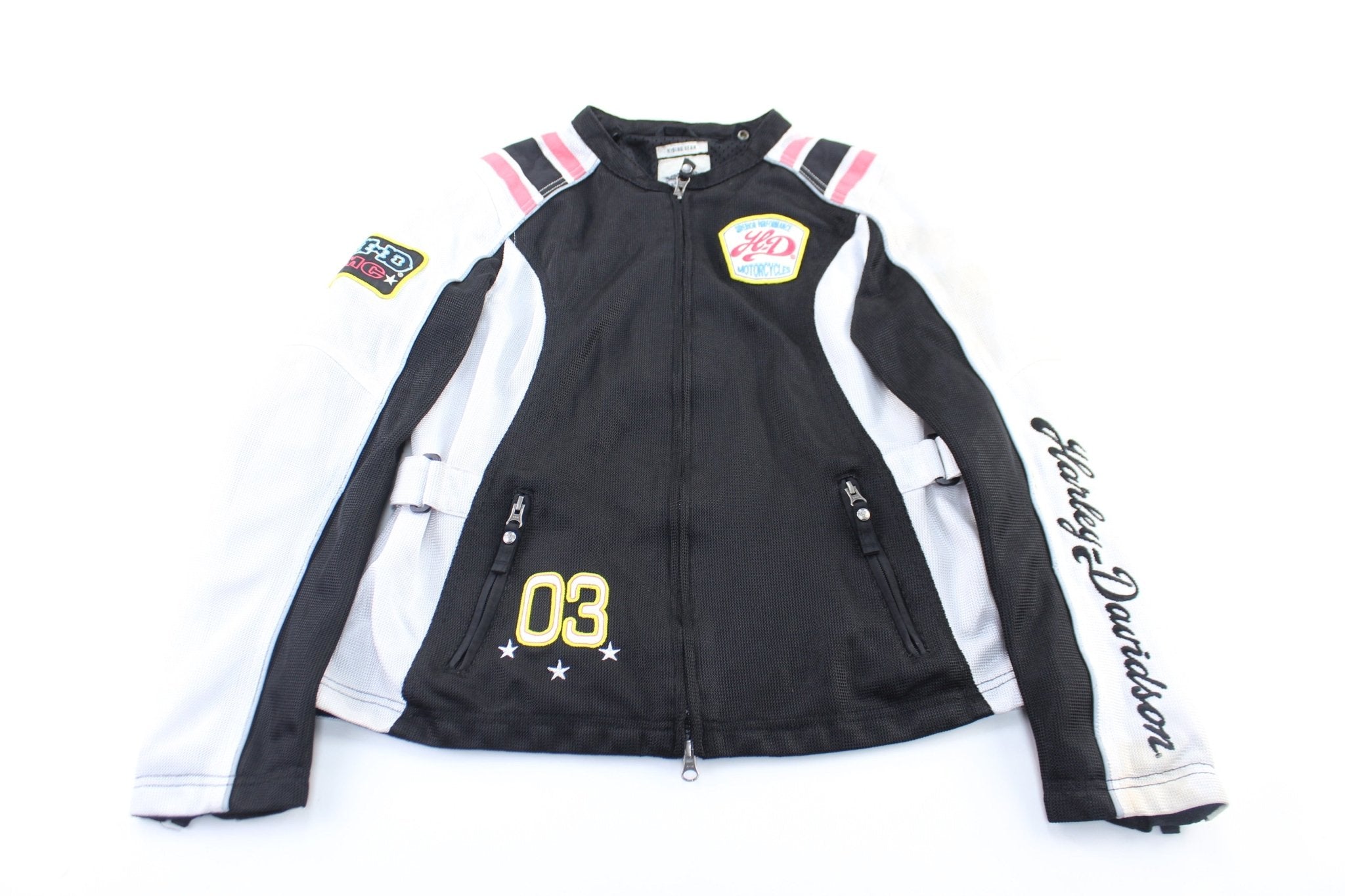 Women's Harley Davidson Motorcycles Biker Zip Up Jacket - ThriftedThreads.com