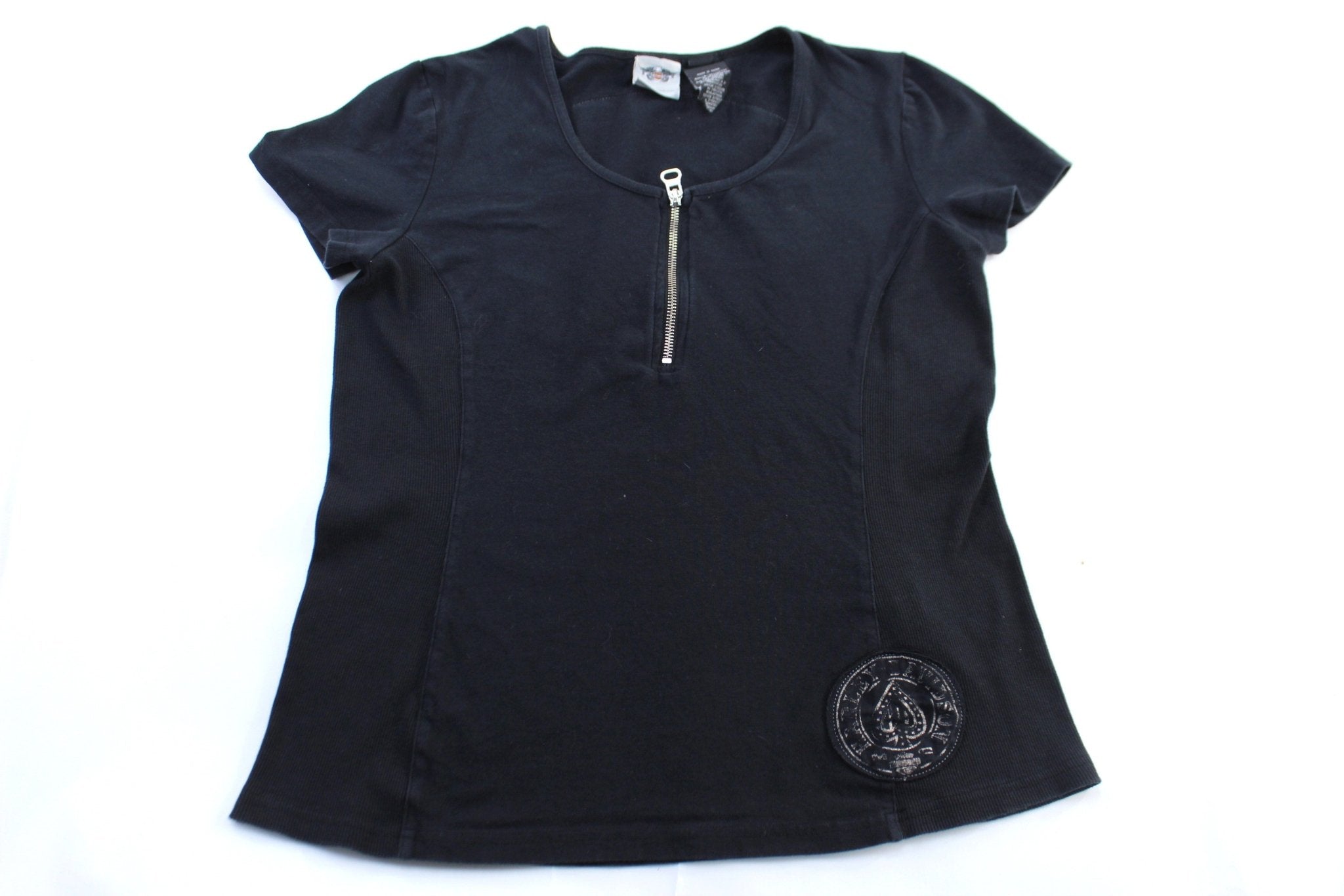 Women's Harley Davidson Motorcycles Black Biker T-Shirt - ThriftedThreads.com