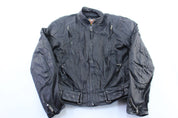 Women's Harley Davidson Motorcycles Black Leather Biker Jacket - ThriftedThreads.com