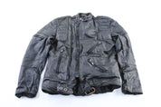 Women's Harley Davidson Motorcycles Black Leather Zip Up Jacket - ThriftedThreads.com