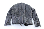 Women's Harley Davidson Motorcycles Black Leather Zip Up Jacket - ThriftedThreads.com