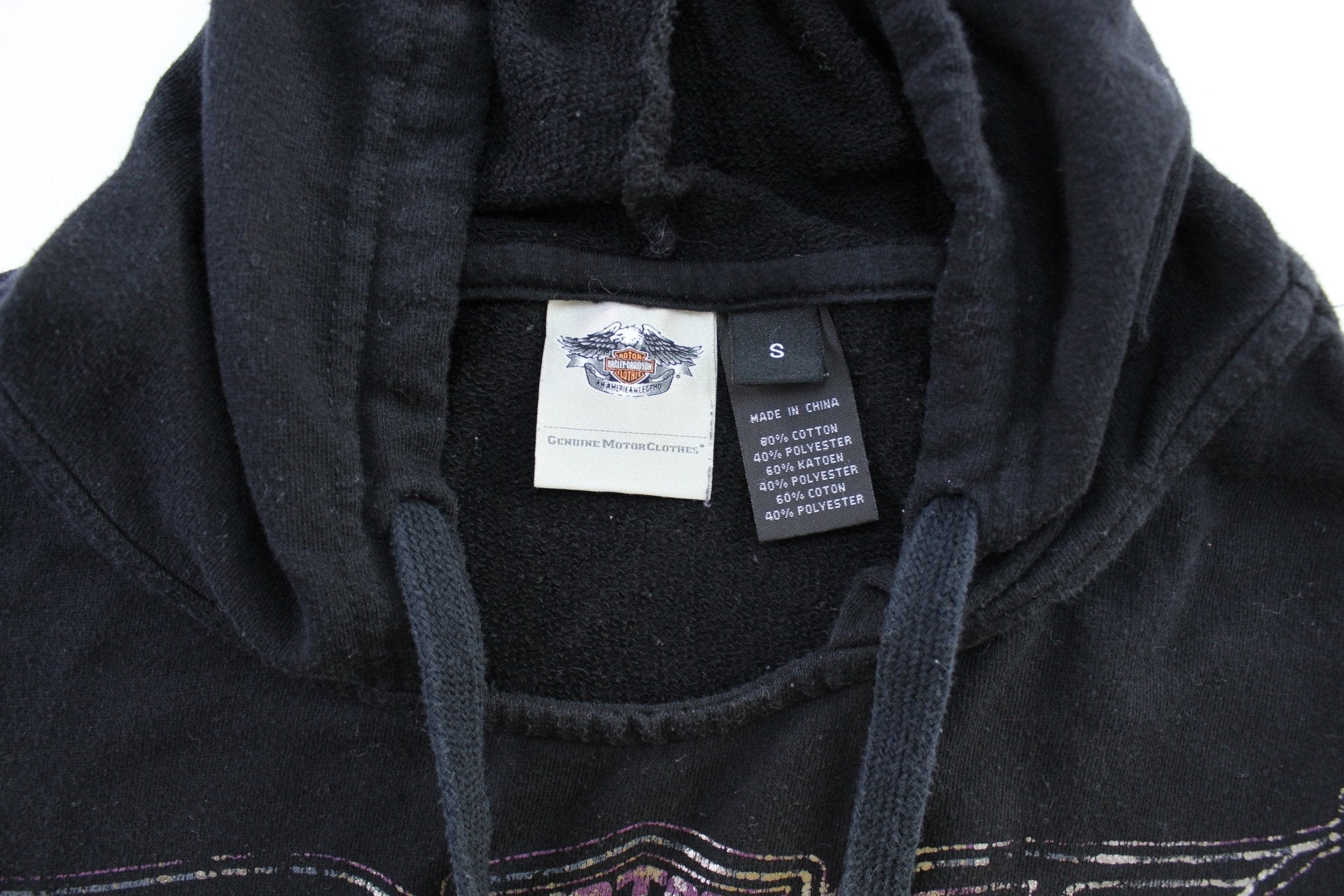 Women's Harley Davidson Motorcycles Black Pullover Hoodie - ThriftedThreads.com