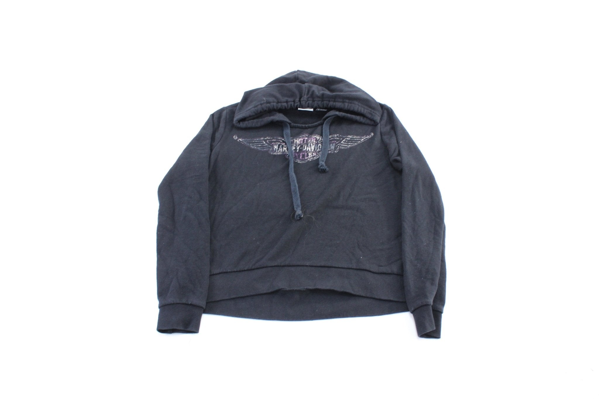 Women's Harley Davidson Motorcycles Black Pullover Hoodie - ThriftedThreads.com