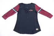 Women's Harley Davidson Motorcycles Black & Red T-shirt - Shirts & Tops - Thrifted Threads