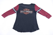 Women's Harley Davidson Motorcycles Black & Red T-shirt - Shirts & Tops - Thrifted Threads