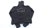 Women's Harley Davidson Motorcycles Black Zip Up Sweater - ThriftedThreads.com