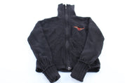 Women's Harley Davidson Motorcycles Black Zip Up Sweater - ThriftedThreads.com