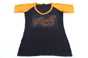 Women's Harley Davidson Motorcycles Bossler City, Louisiana T-Shirt - ThriftedThreads.com