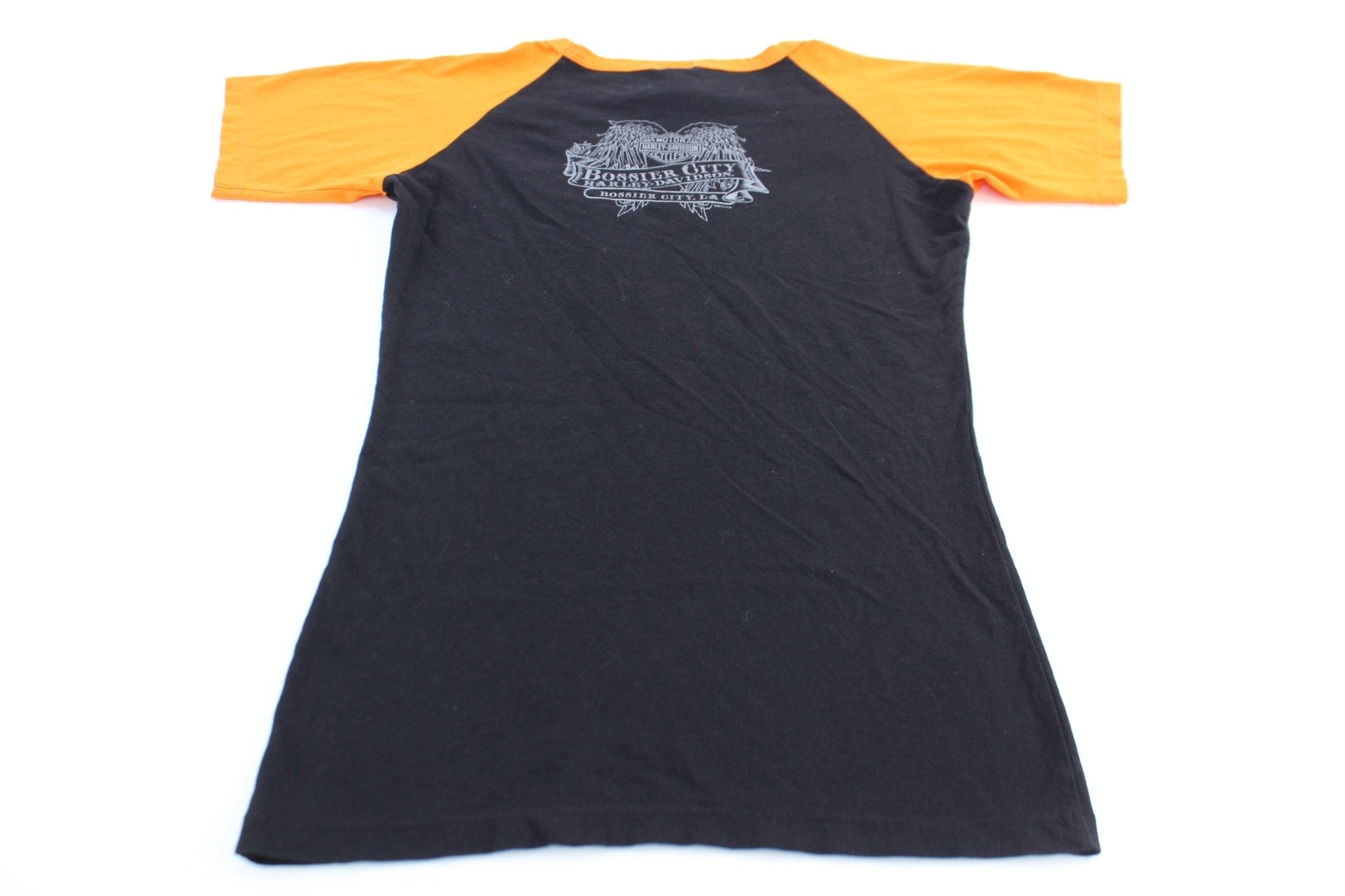 Women's Harley Davidson Motorcycles Bossler City, Louisiana T-Shirt - T-Shirts - Thrifted Threads