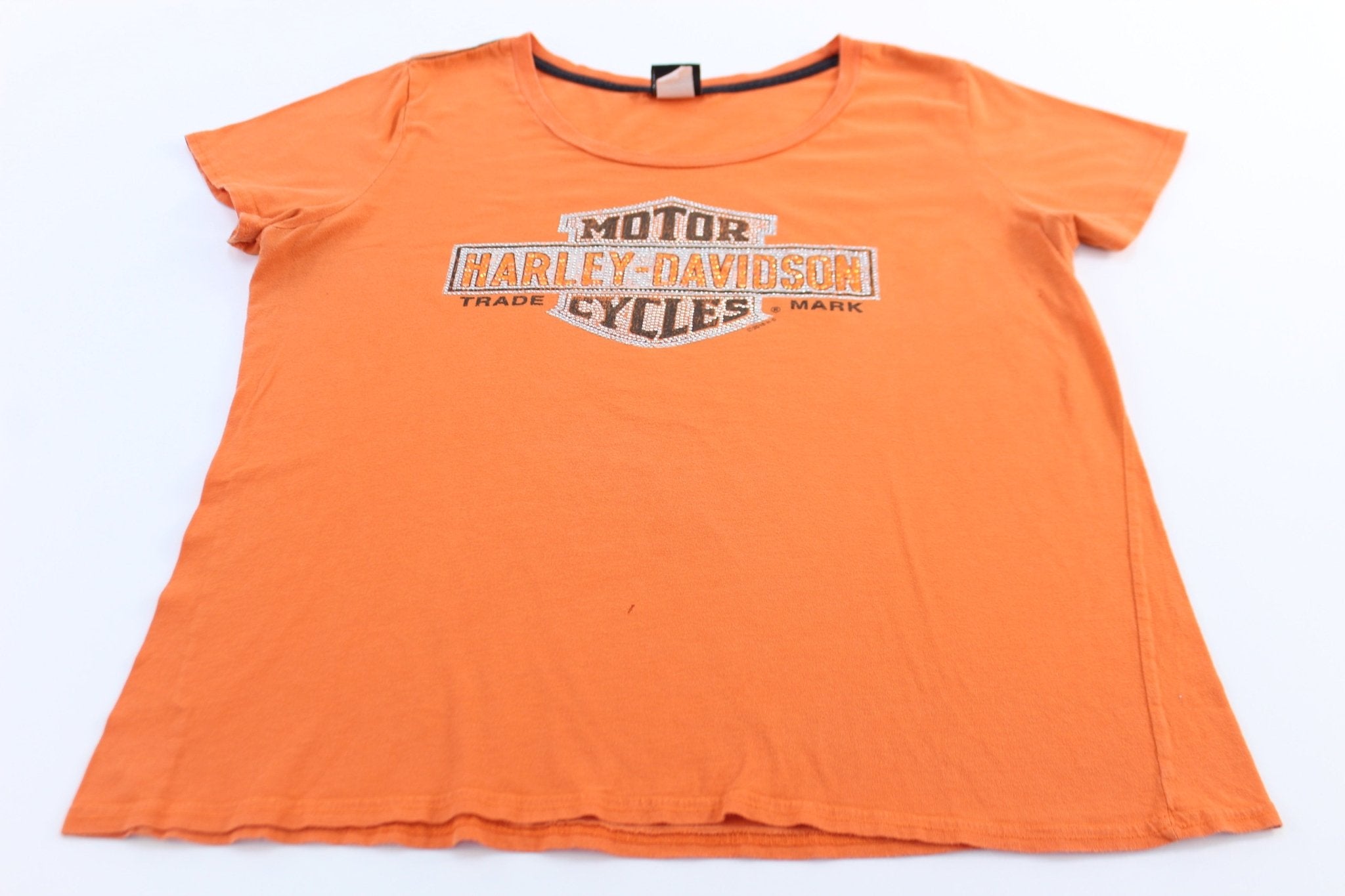 Women's Harley Davidson Motorcycles Branford, Connecticut T-Shirt - ThriftedThreads.com