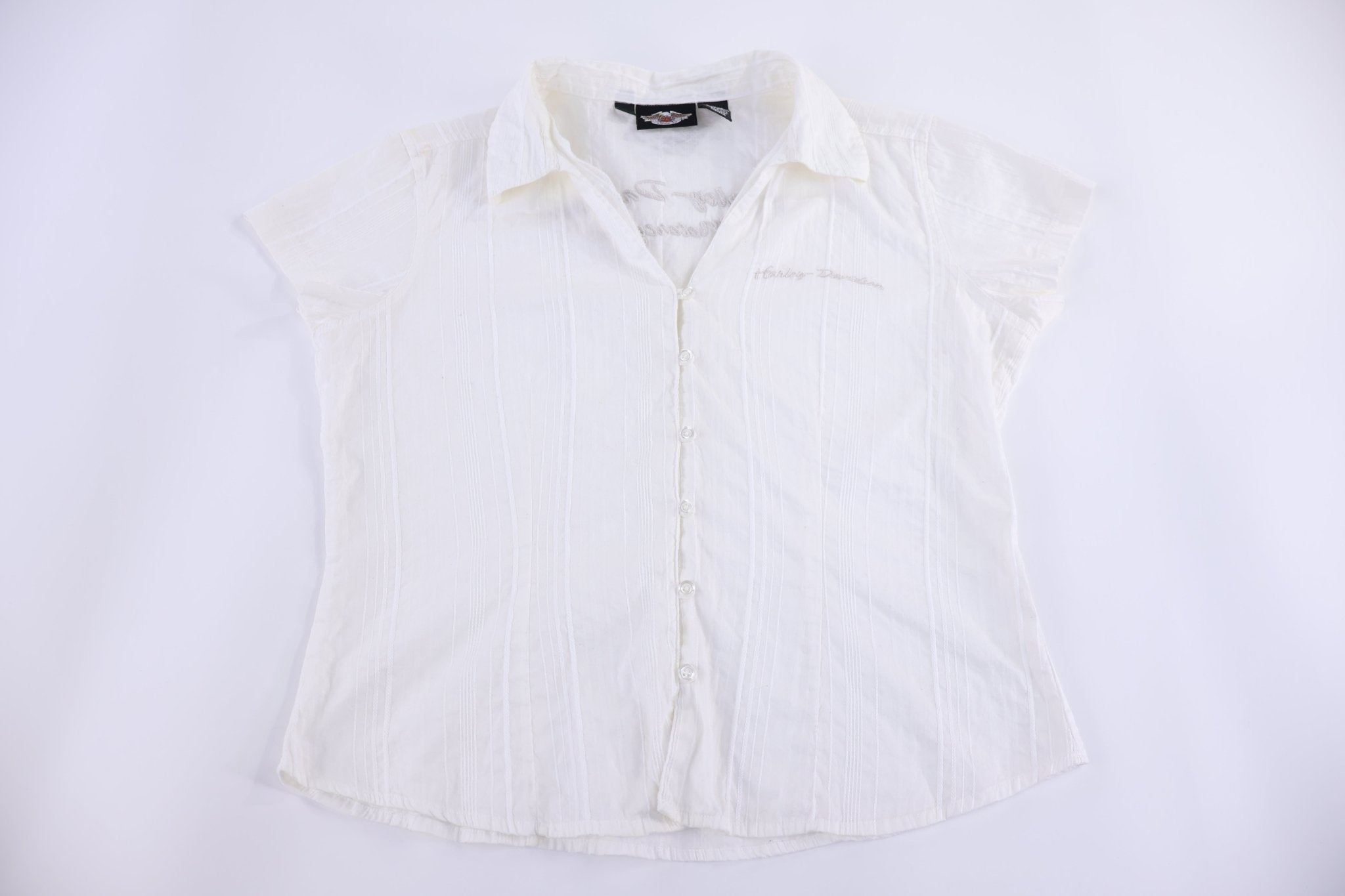 Women's Harley Davidson Motorcycles Button Down - Button Ups/Downs - Thrifted Threads