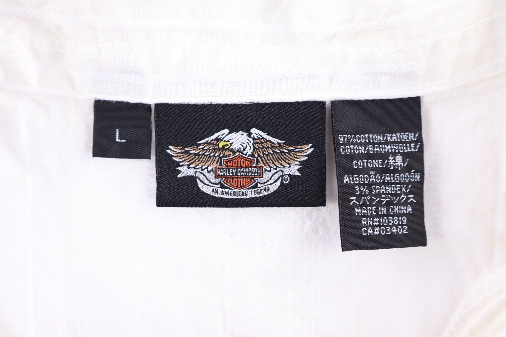 Women's Harley Davidson Motorcycles Button Down - Button Ups/Downs - Thrifted Threads