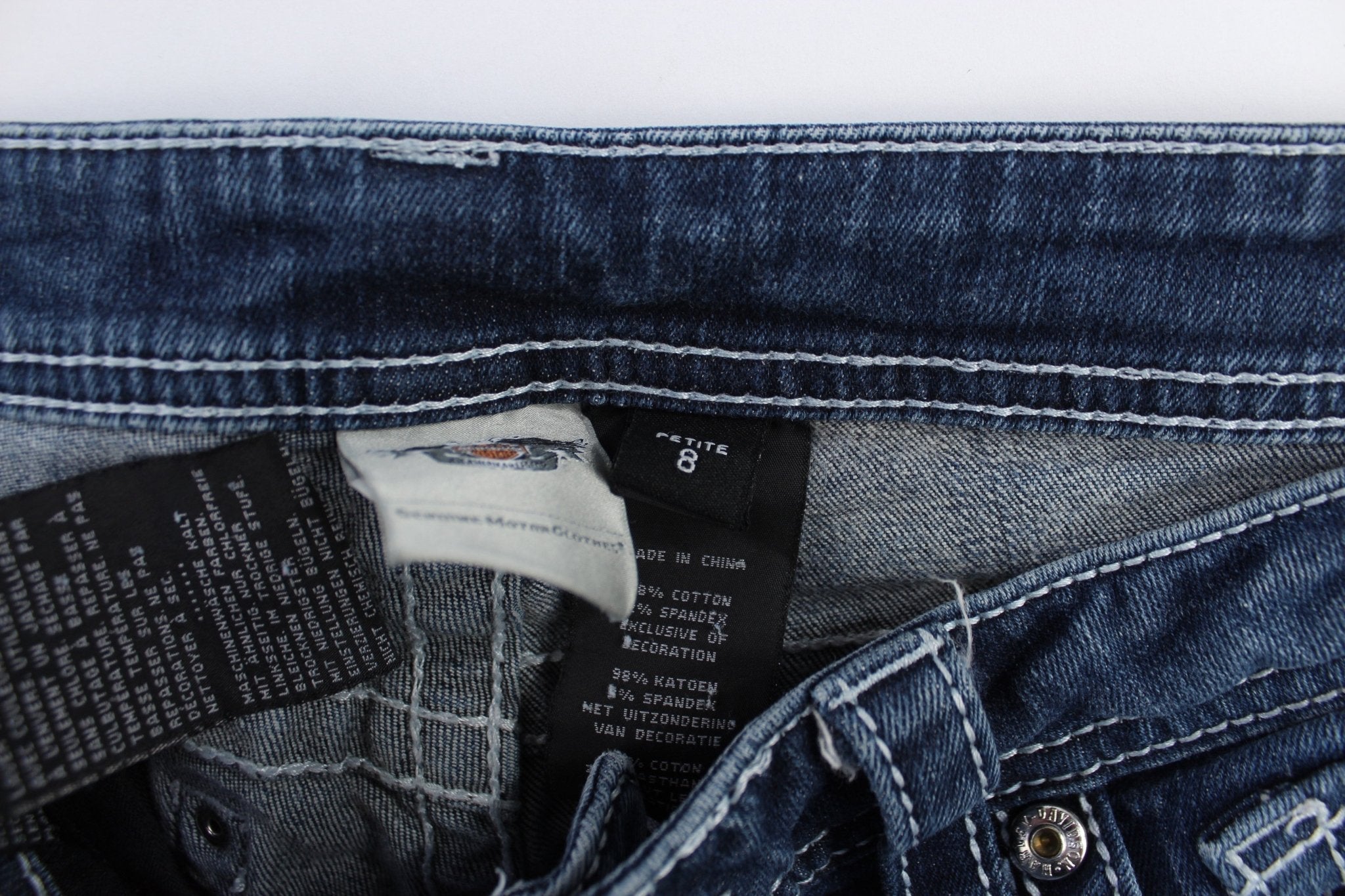 Women's Harley Davidson Motorcycles Dark Wash Denim Jeans - Pants/Shorts - Thrifted Threads