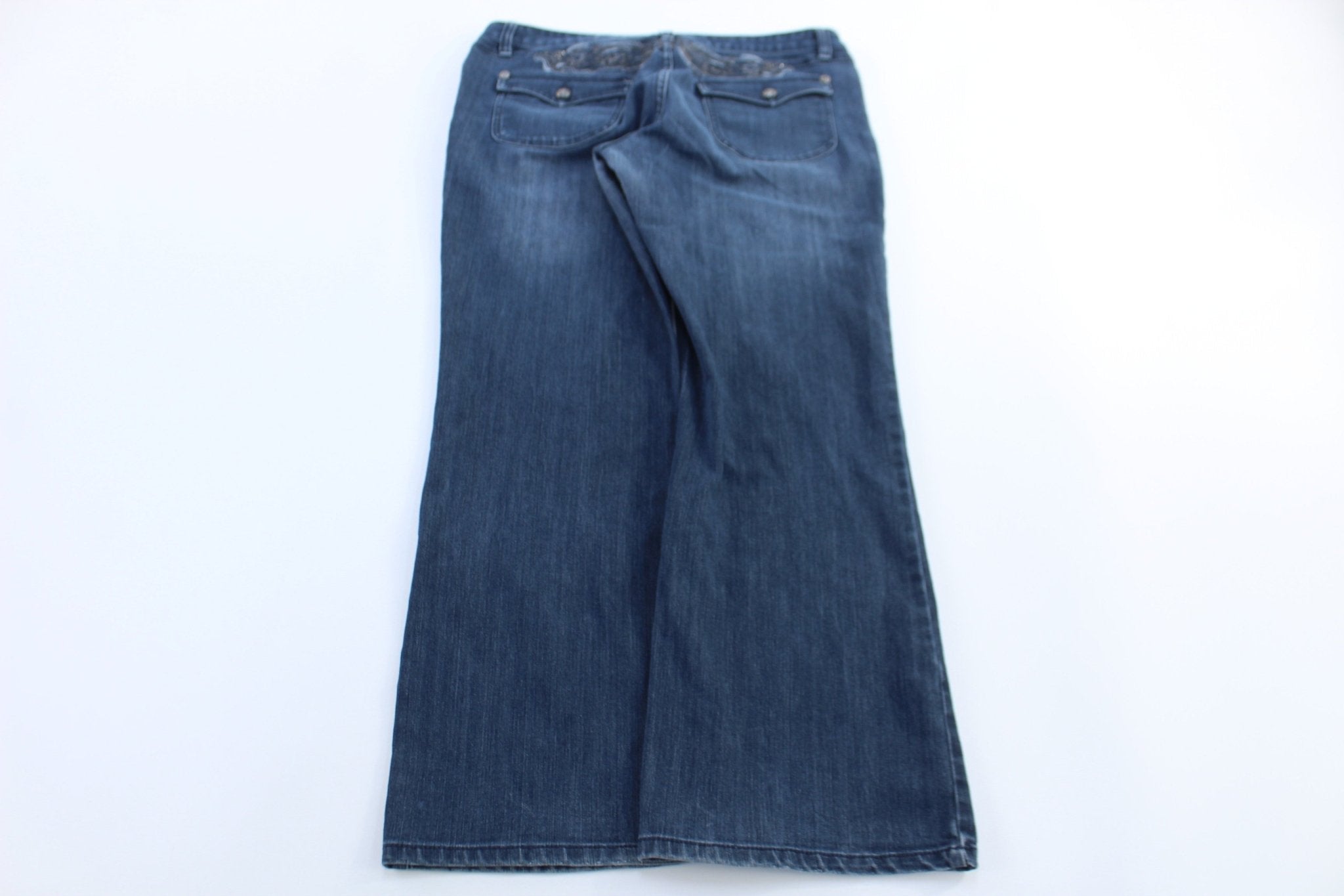 Women's Harley Davidson Motorcycles Dark Wash Denim Jeans - Pants/Shorts - Thrifted Threads