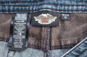 Women's Harley Davidson Motorcycles Dark Wash Denim Jeans - Pants/Shorts - Thrifted Threads