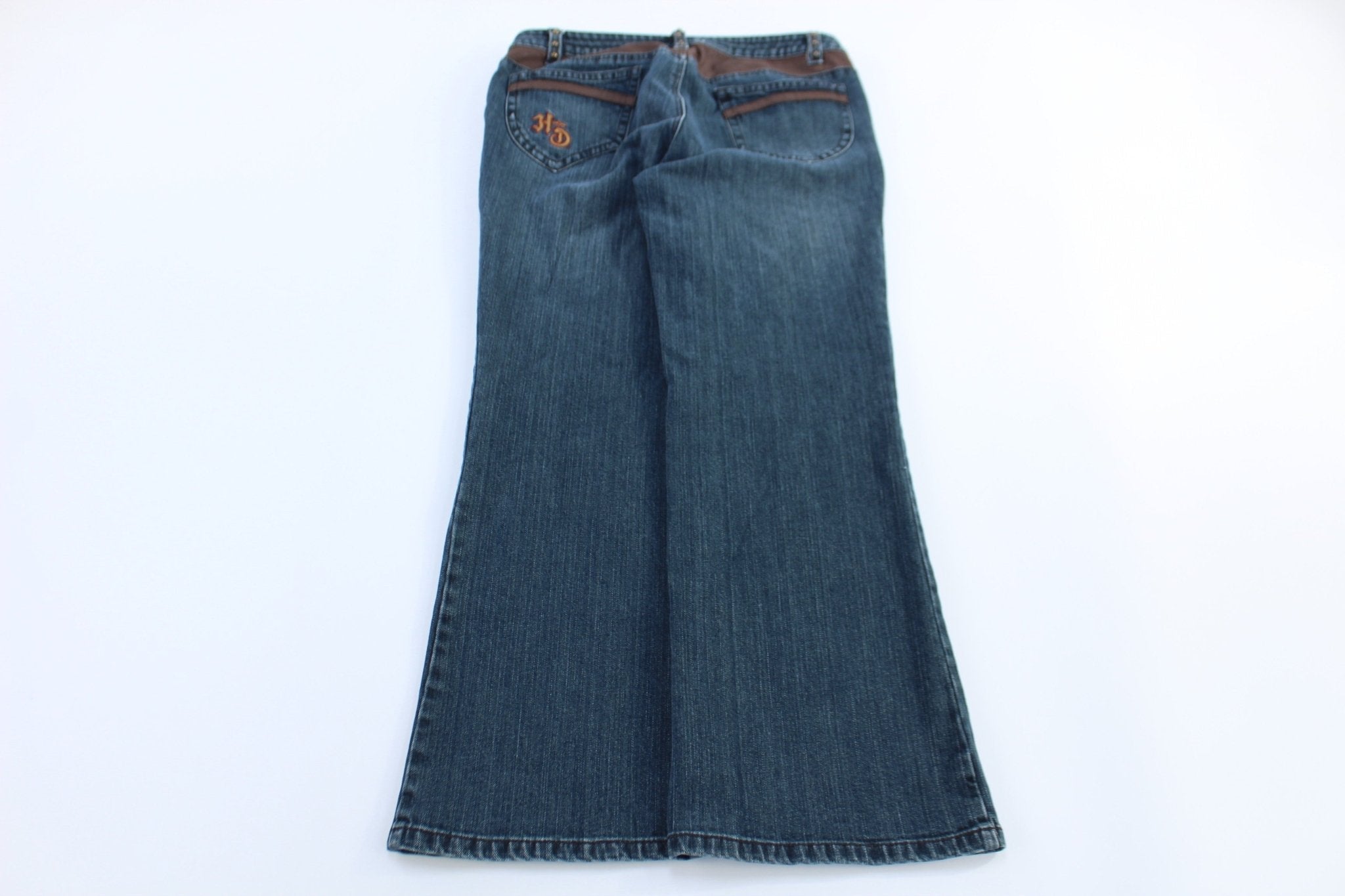 Women's Harley Davidson Motorcycles Dark Wash Denim Jeans - Pants/Shorts - Thrifted Threads