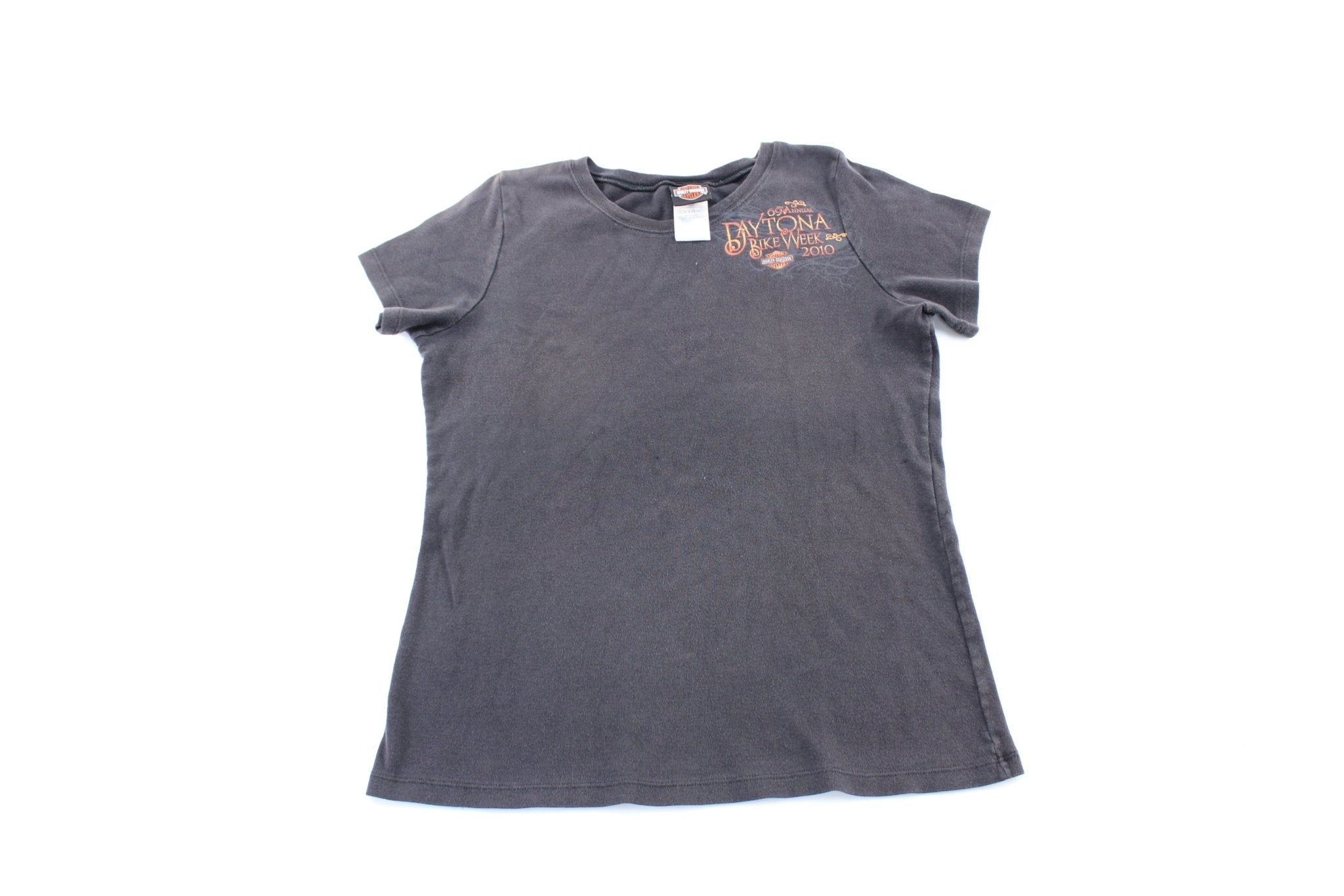 Women's Harley Davidson Motorcycles Daytona Beach, Florida T-Shirt - T-Shirt - Thrifted Threads