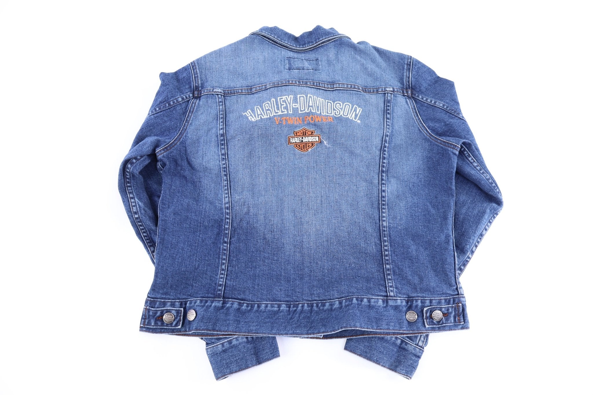 Women's Harley Davidson Motorcycles Denim Jacket - Jacket - Thrifted Threads