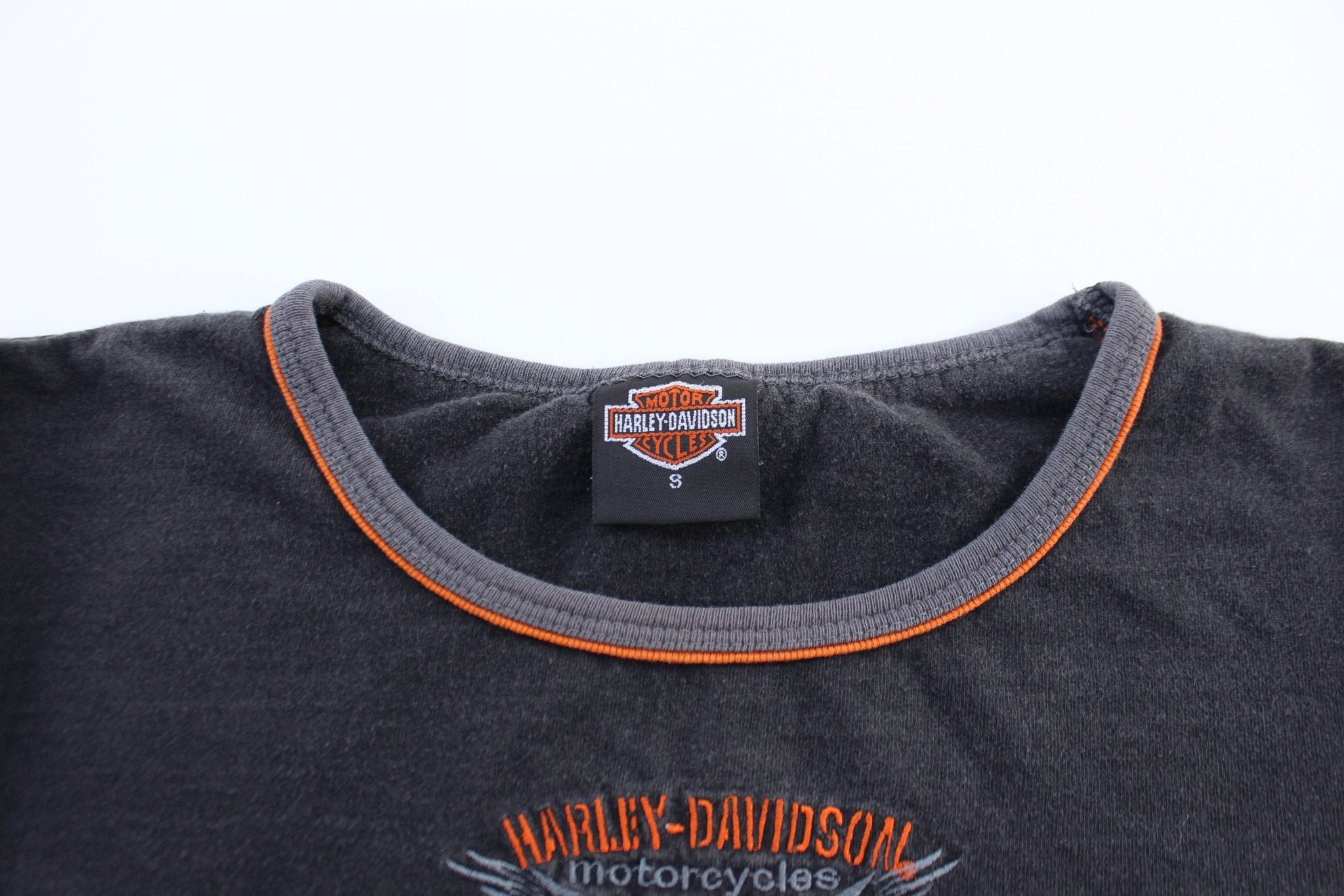 Women's Harley Davidson Motorcycles Denver, Colorado LS T-Shirt - ThriftedThreads.com