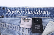 Women's Harley Davidson Motorcycles Embellished Denim Jeans - Pants - Thrifted Threads