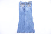 Women's Harley Davidson Motorcycles Embellished Denim Jeans - Pants - Thrifted Threads