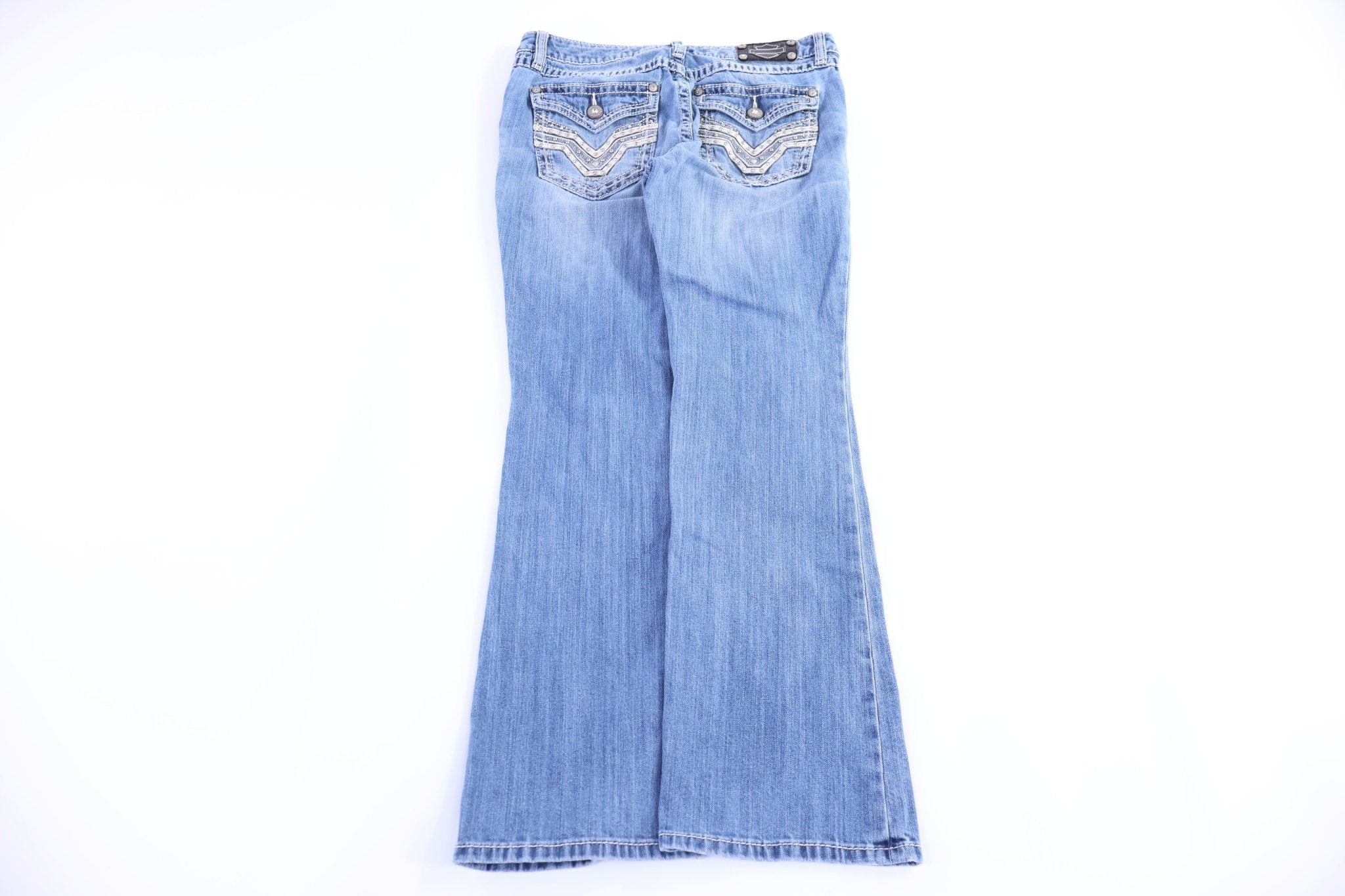 Women's Harley Davidson Motorcycles Embellished Denim Jeans - Pants - Thrifted Threads