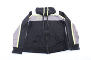Women's Harley Davidson Motorcycles Embroidered Black, Grey, & White Zip Up Jacket - ThriftedThreads.com