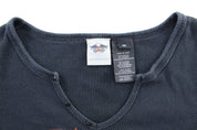Women's Harley Davidson Motorcycles Embroidered LS T - Shirt - ThriftedThreads.com