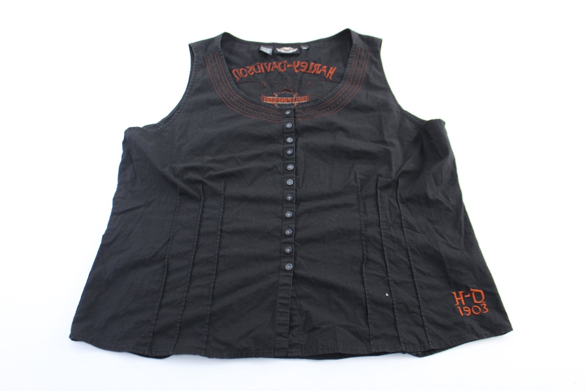 Women's Harley Davidson Motorcycles Embroidered Tank Top - ThriftedThreads.com