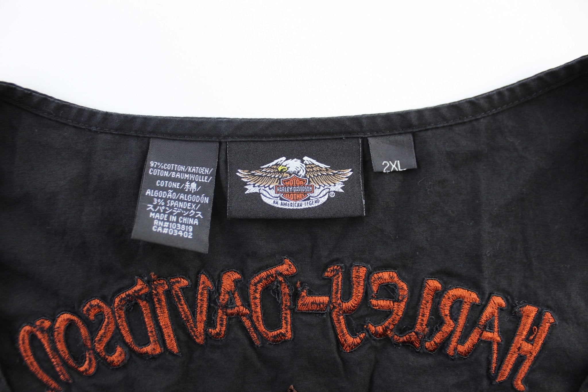 Women's Harley Davidson Motorcycles Embroidered Tank Top - ThriftedThreads.com