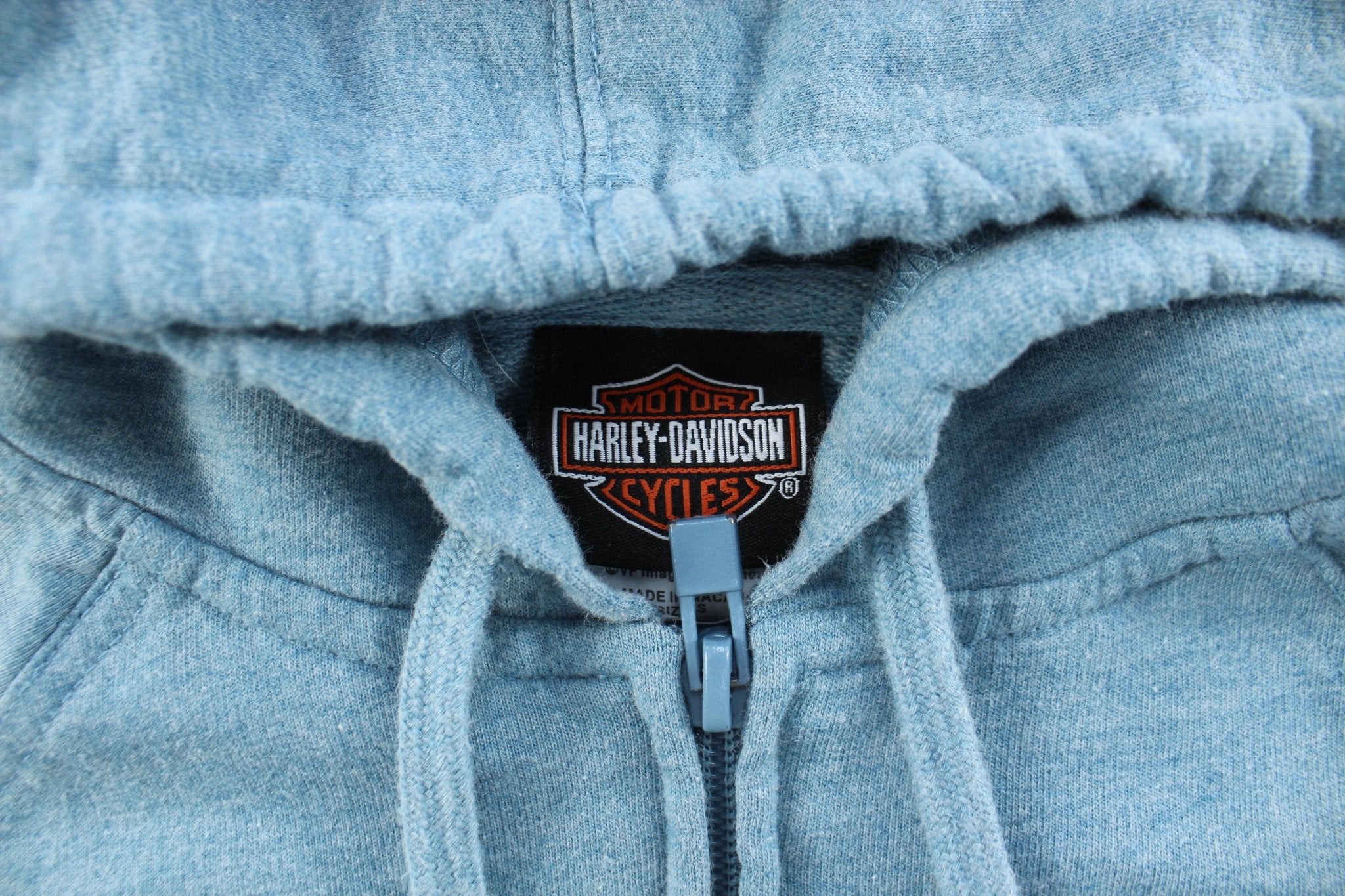 Women's Harley Davidson Motorcycles Embroidered Zip Up Hoodie - ThriftedThreads.com
