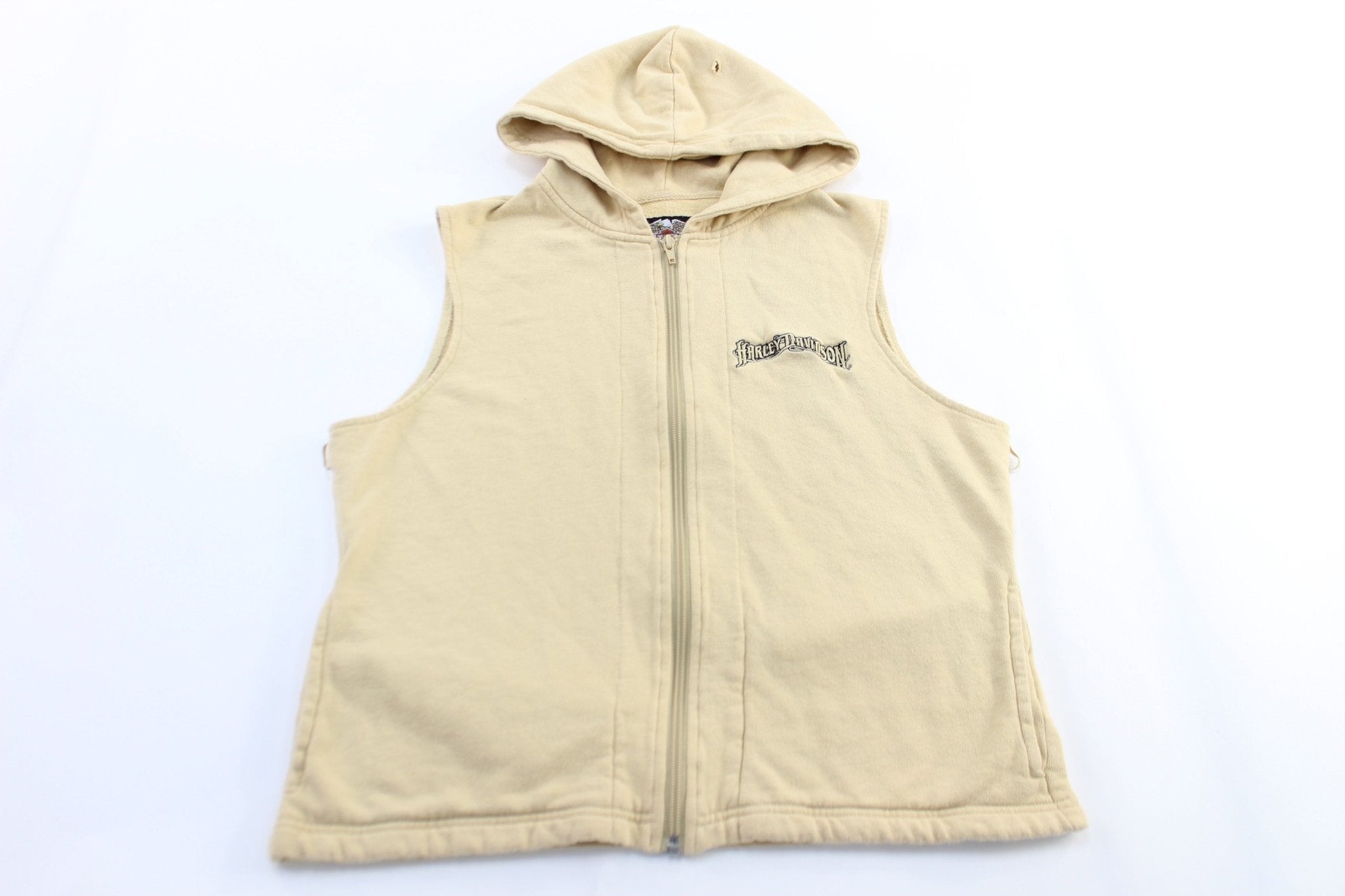 Women's Harley Davidson Motorcycles Embroidered Zip Up Hoodie - Jacket - Thrifted Threads