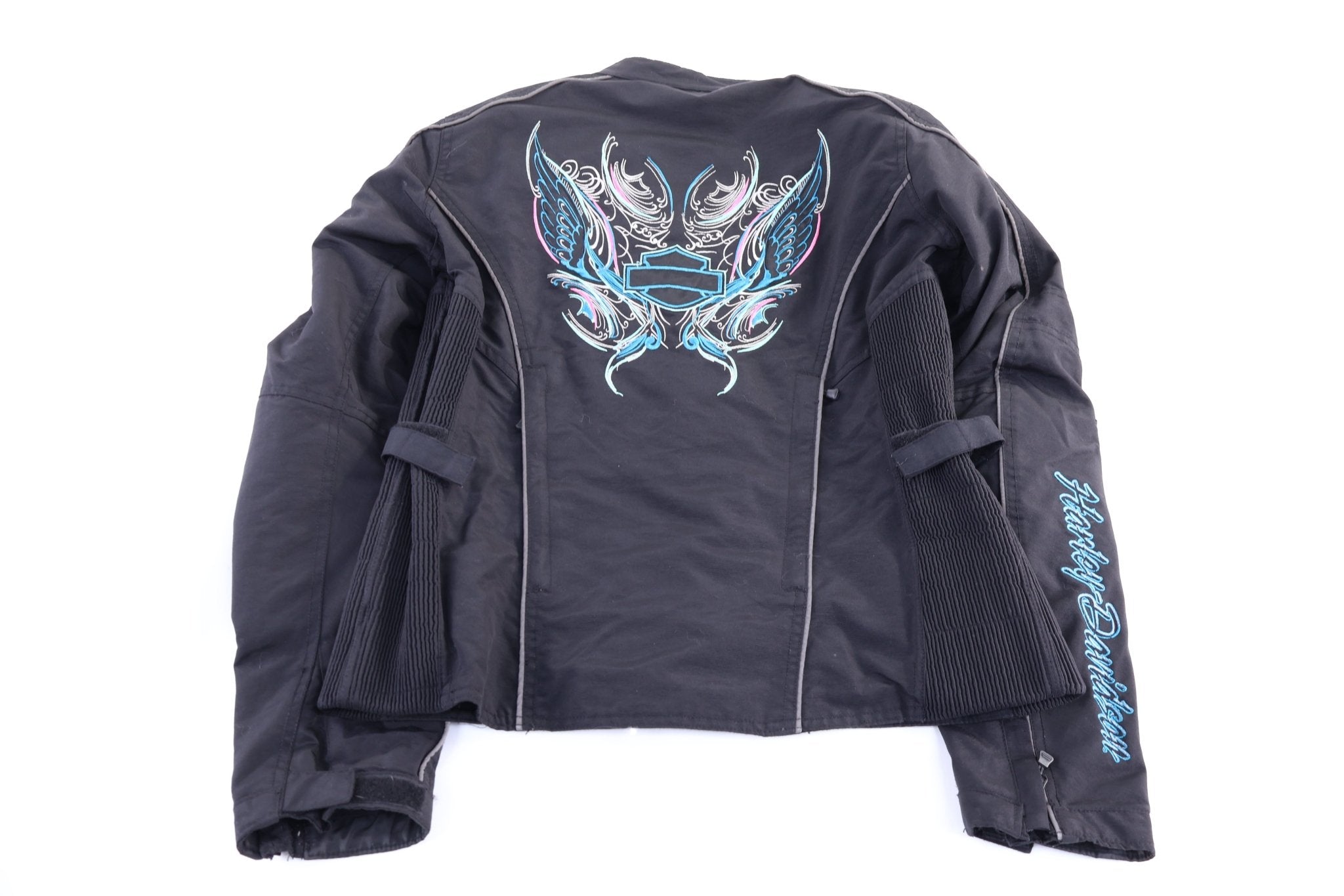 Women's Harley Davidson Motorcycles Full Zip Biker Jacket - Jacket - Thrifted Threads