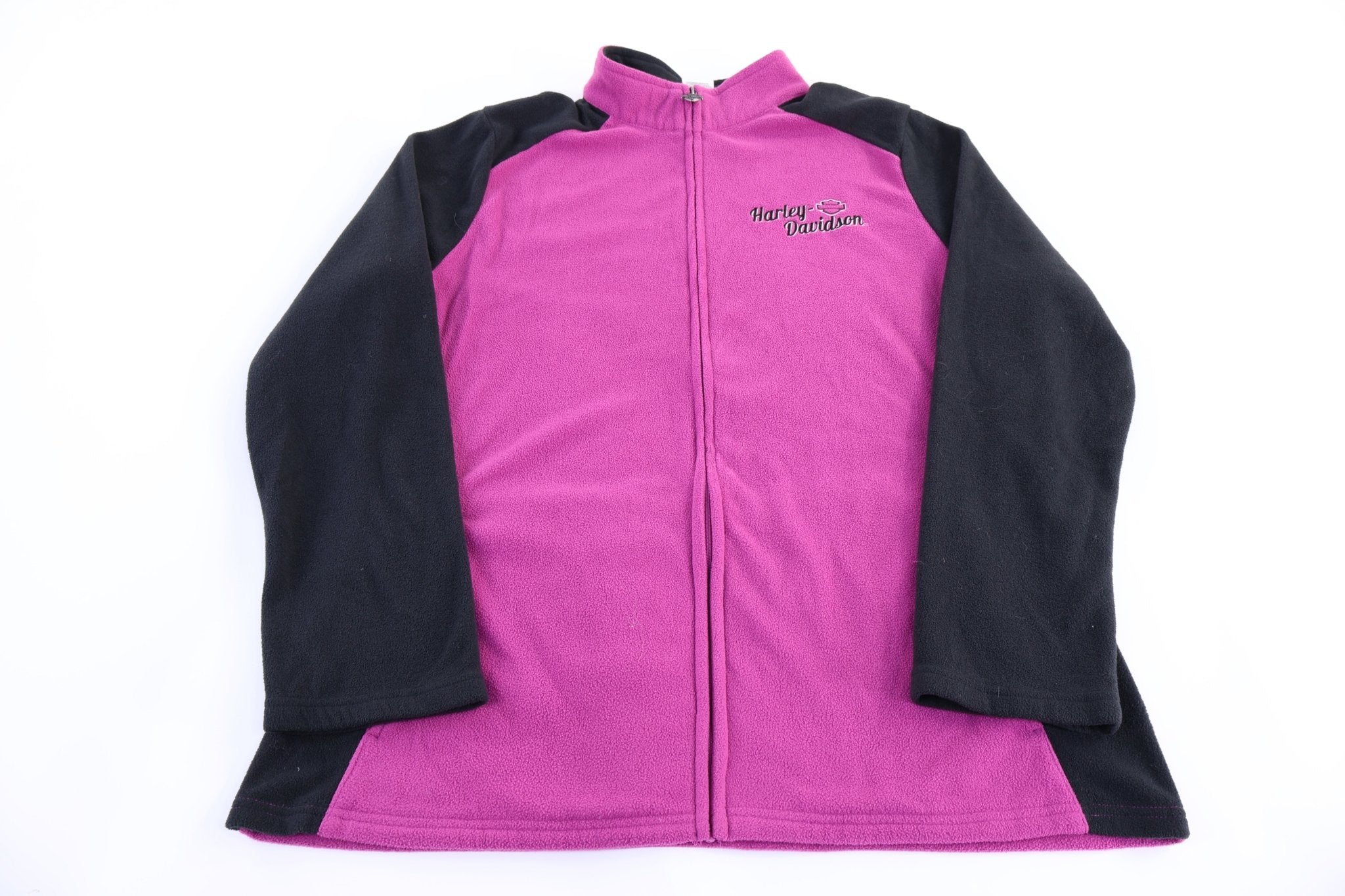 Women's Harley Davidson Motorcycles Full Zip Fleece Sweater - Sweater - Thrifted Threads