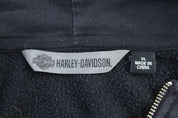 Women's Harley Davidson Motorcycles Full Zip Hooded Jacket - Jacket - Thrifted Threads