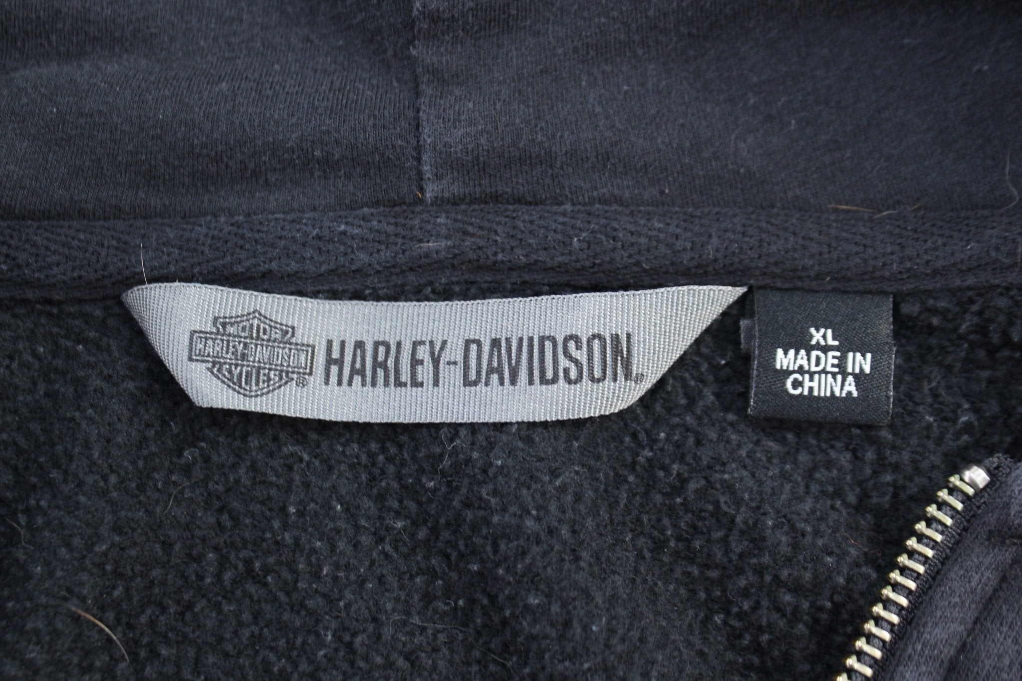 Women's Harley Davidson Motorcycles Full Zip Hooded Jacket - Jacket - Thrifted Threads