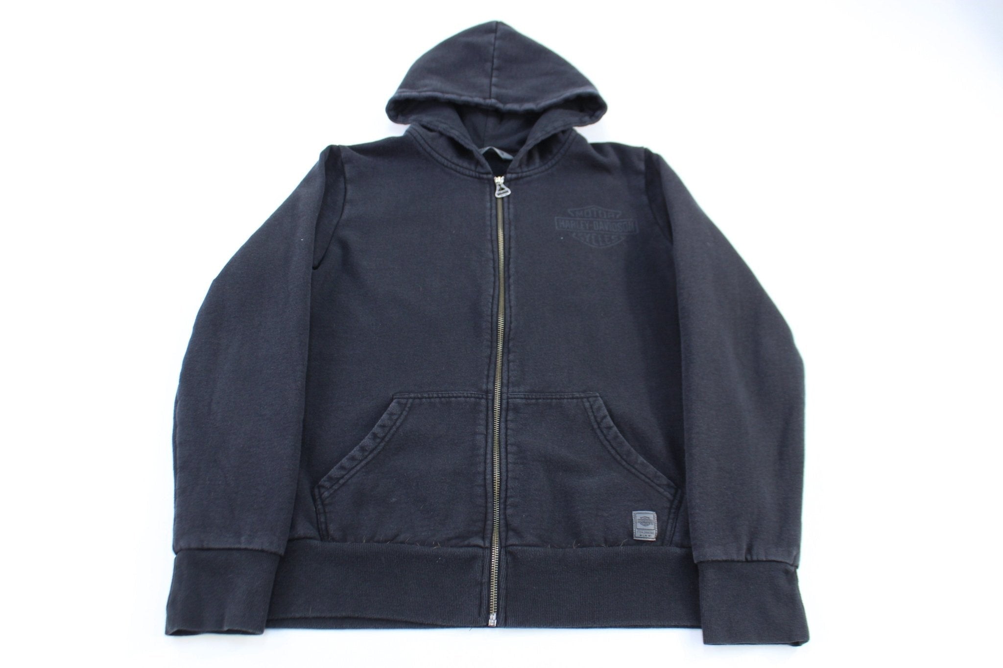 Women's Harley Davidson Motorcycles Full Zip Hooded Jacket - Jacket - Thrifted Threads
