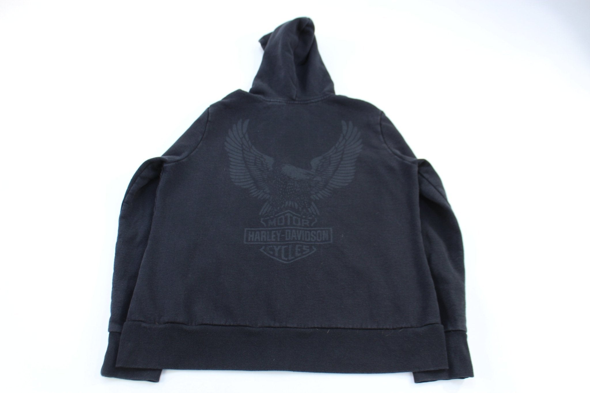Women's Harley Davidson Motorcycles Full Zip Hooded Jacket - Jacket - Thrifted Threads