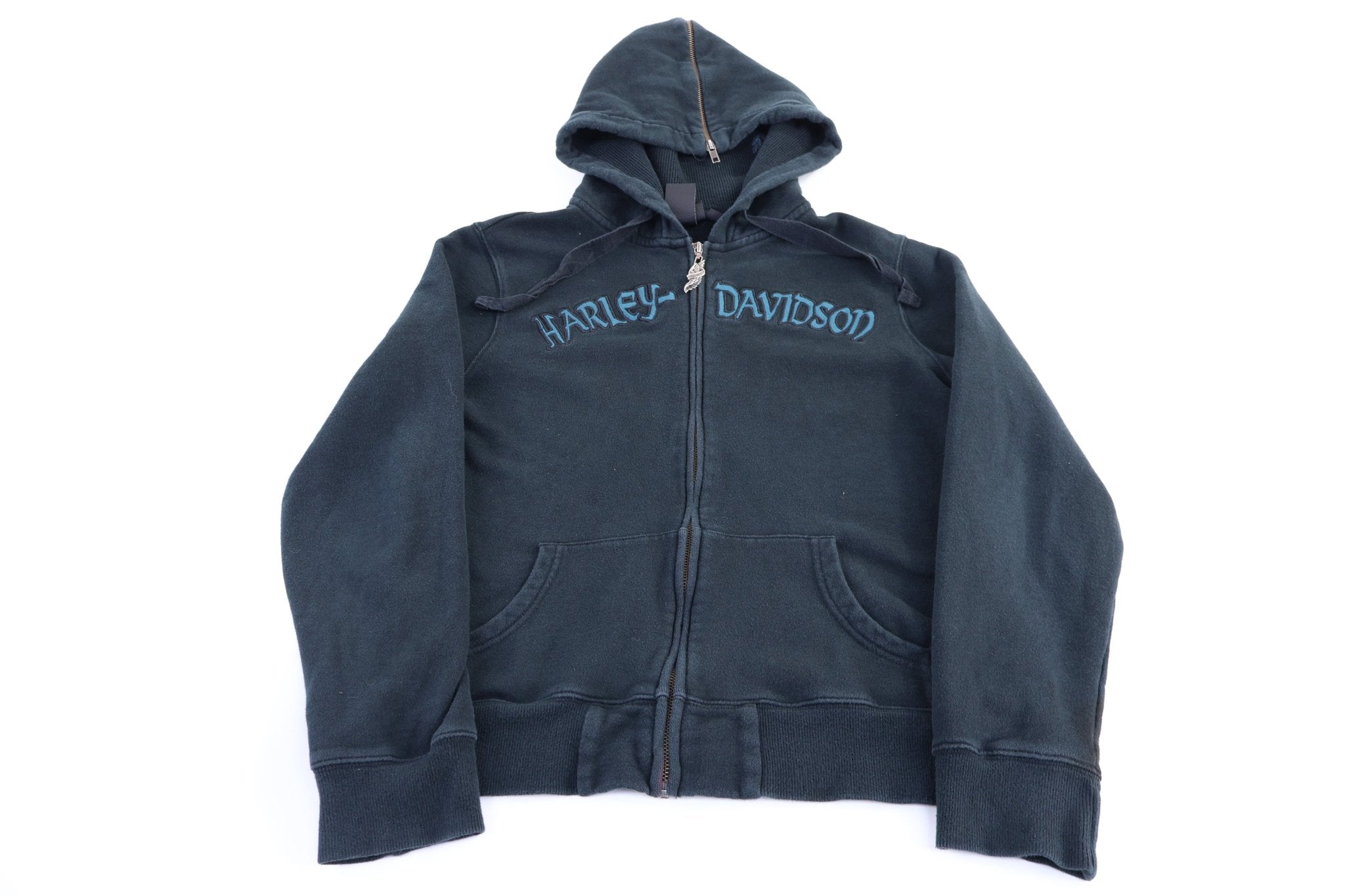 Women's Harley Davidson Motorcycles Full Zip Hoodie - Jacket - Thrifted Threads
