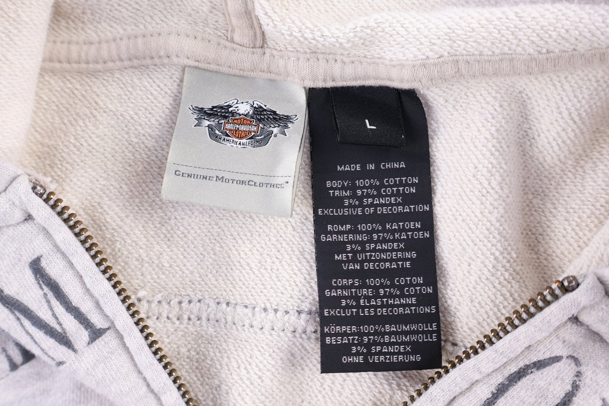 Women's Harley Davidson Motorcycles Full Zip Hoodie - Jacket - Thrifted Threads