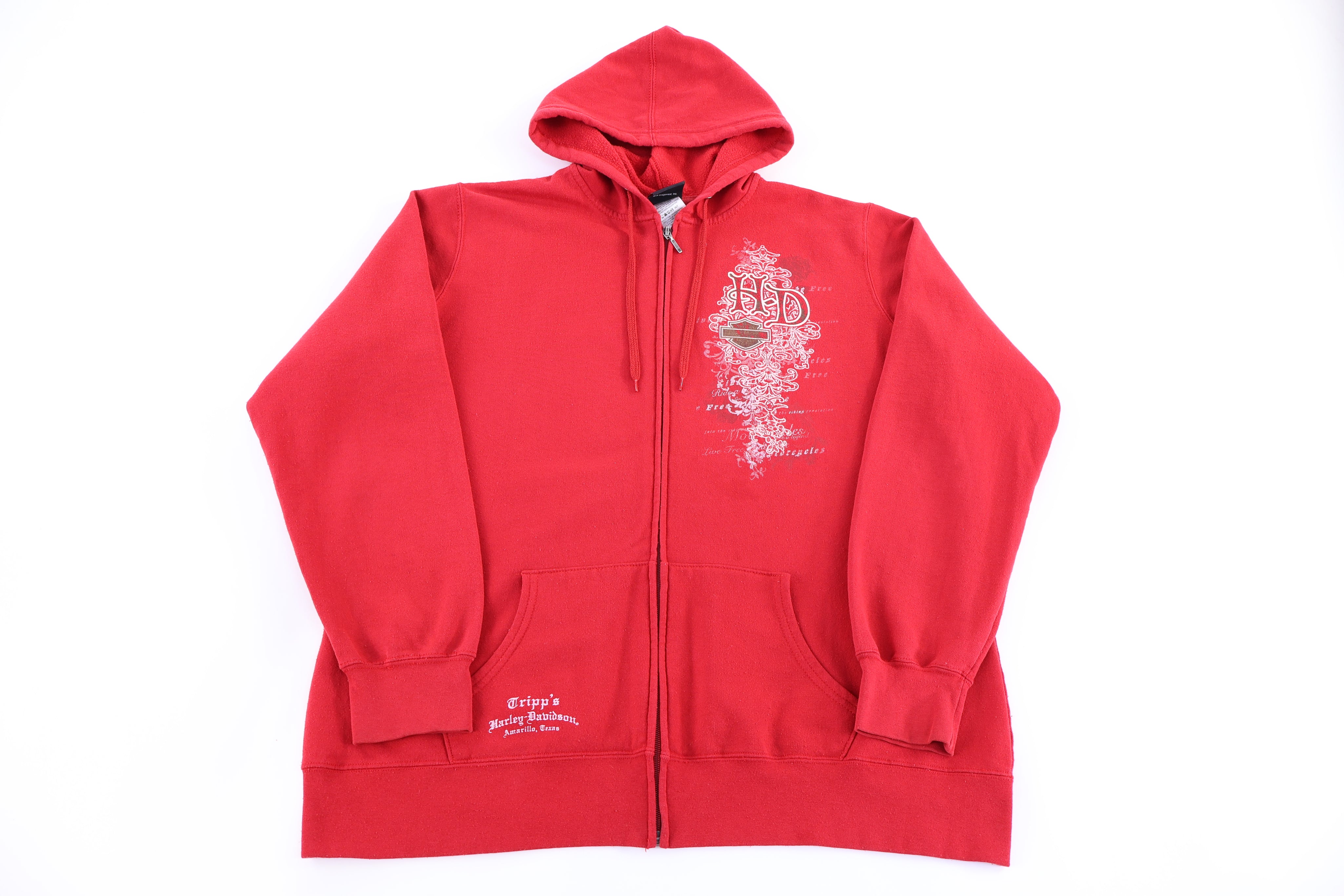 Women's Harley Davidson Motorcycles Full Zip Hoodie - Jacket - Thrifted Threads