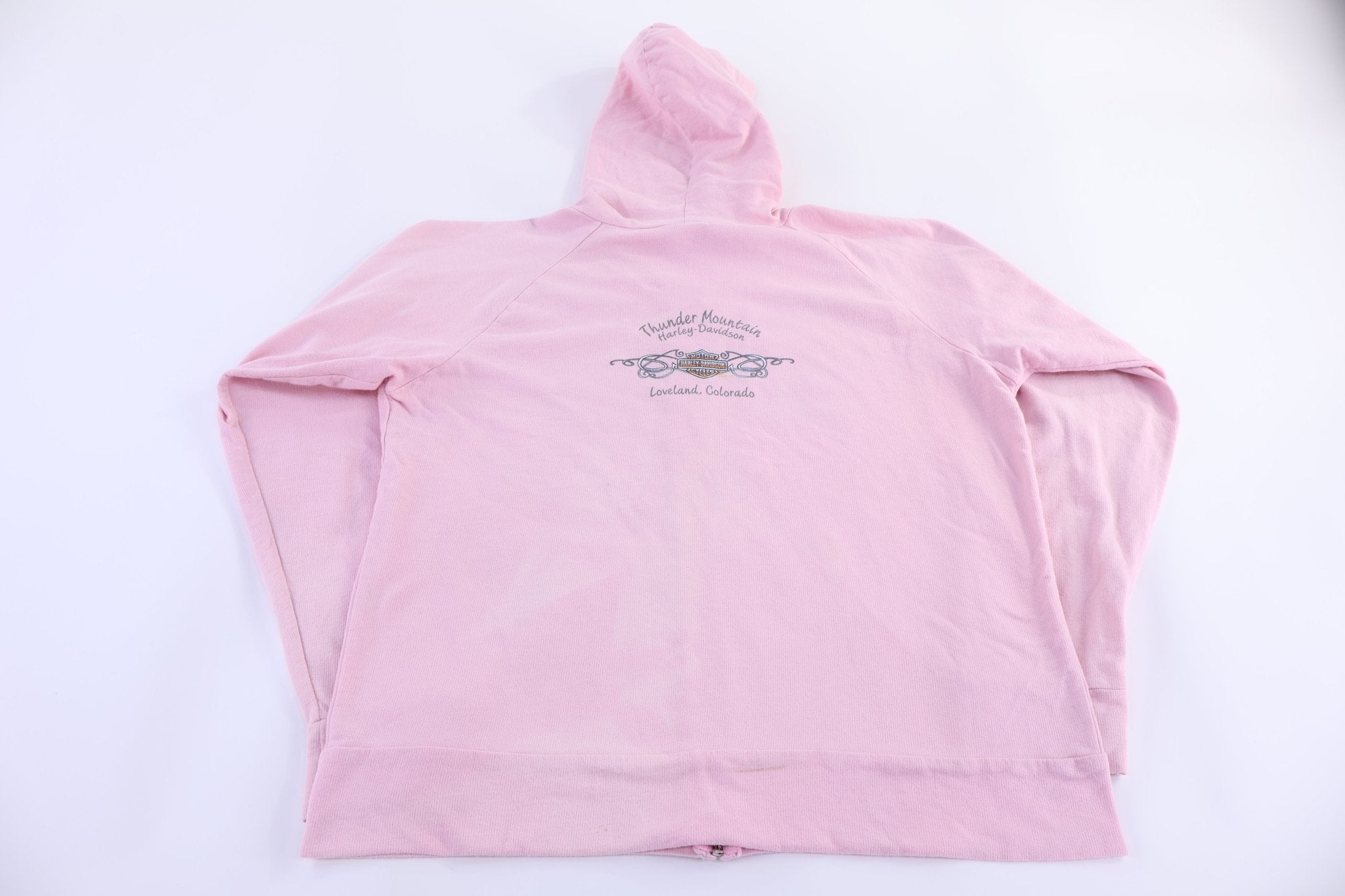 Women's Harley Davidson Motorcycles Full Zip Hoodie - Jacket - Thrifted Threads
