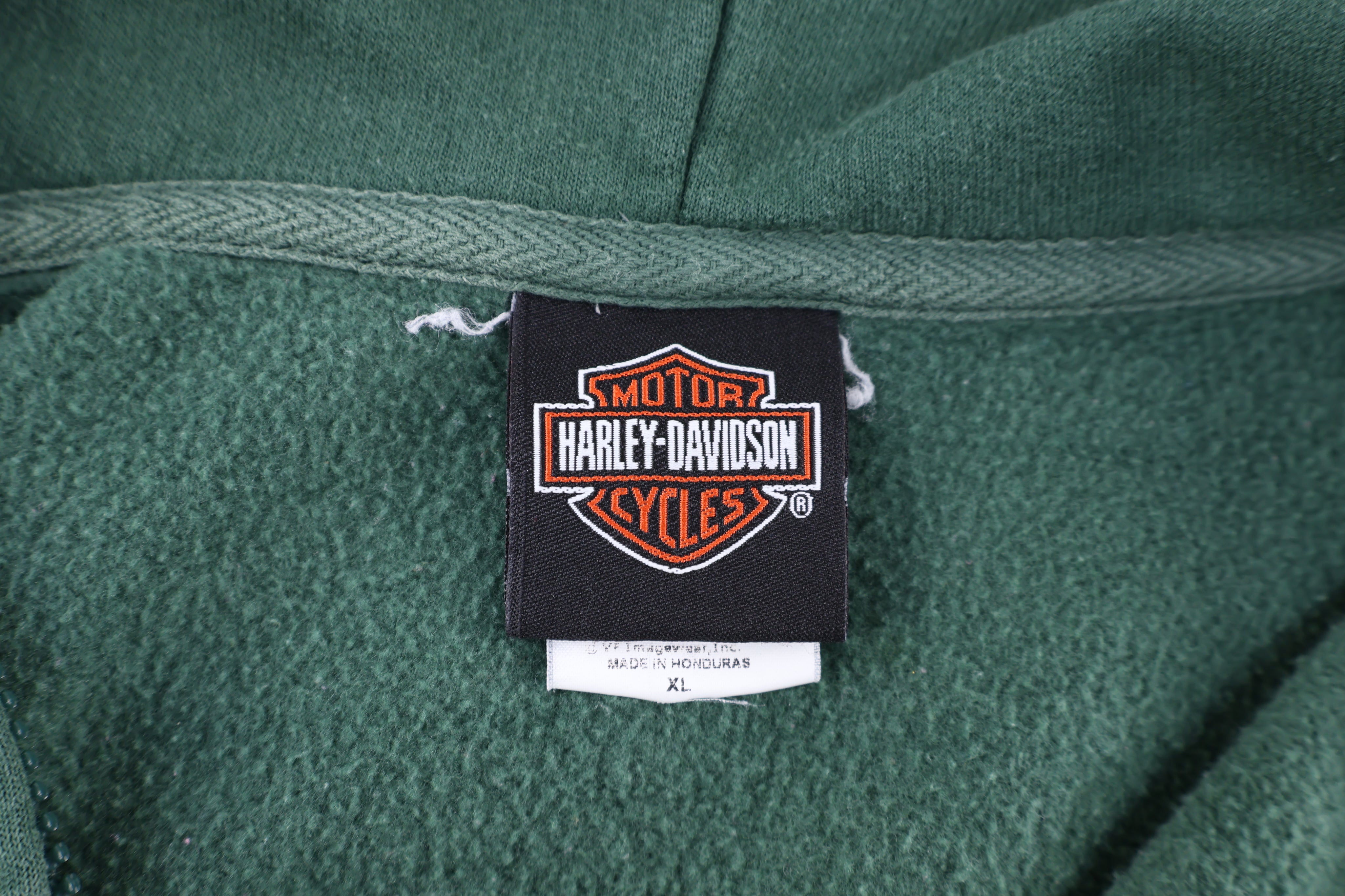 Women's Harley Davidson Motorcycles Full Zip Hoodie - Jacket - Thrifted Threads