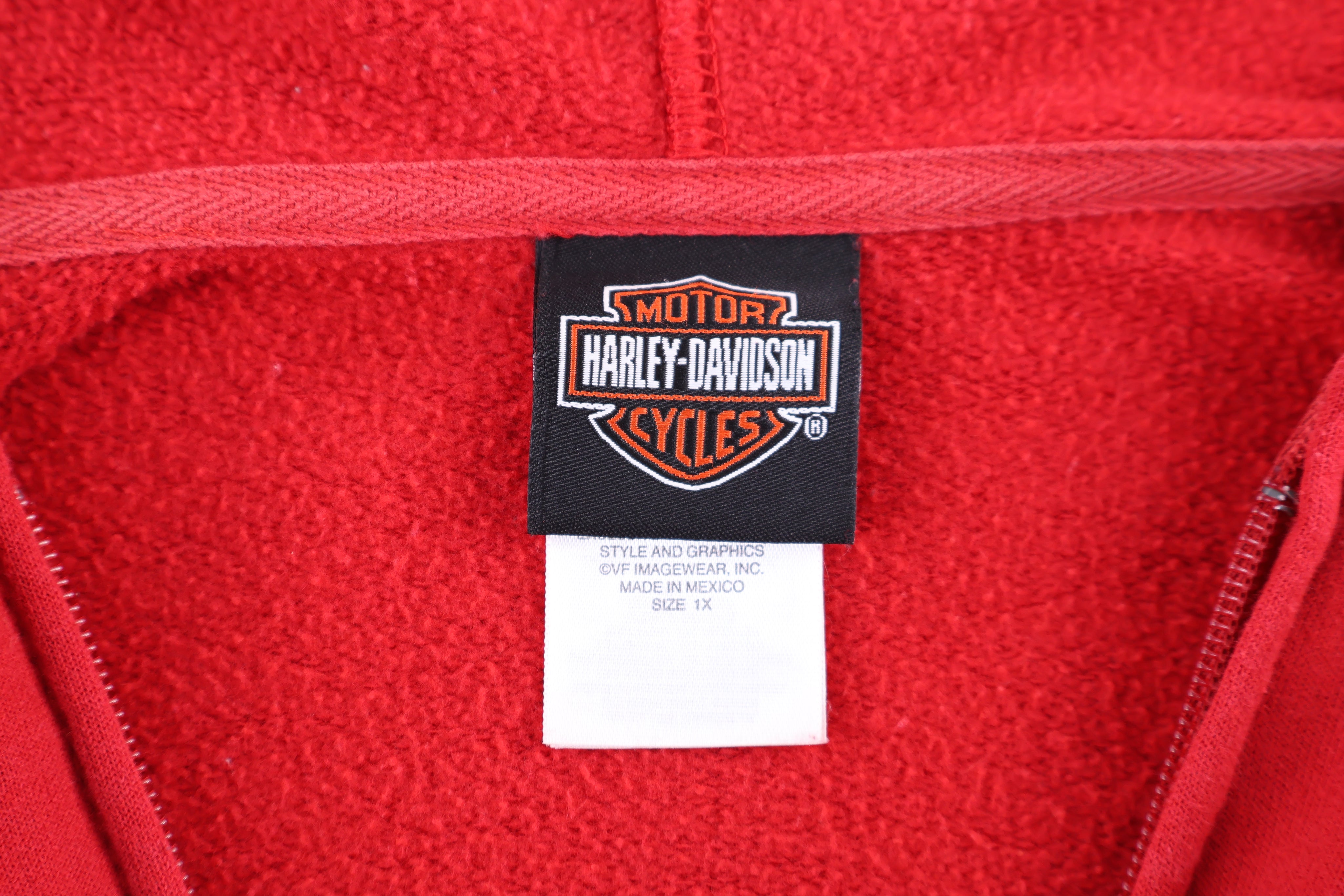 Women's Harley Davidson Motorcycles Full Zip Hoodie - Jacket - Thrifted Threads