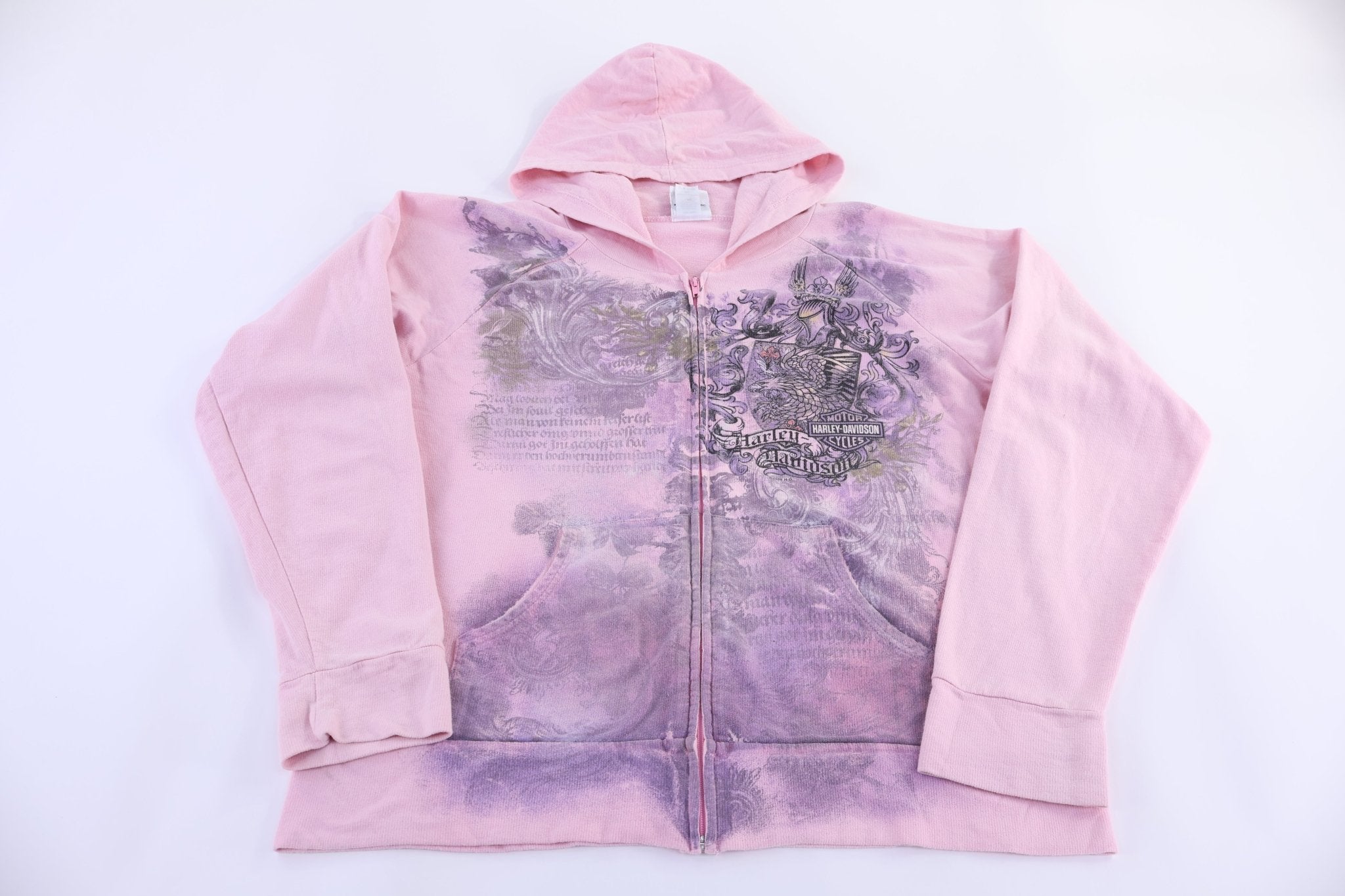 Women's Harley Davidson Motorcycles Full Zip Hoodie - Jacket - Thrifted Threads