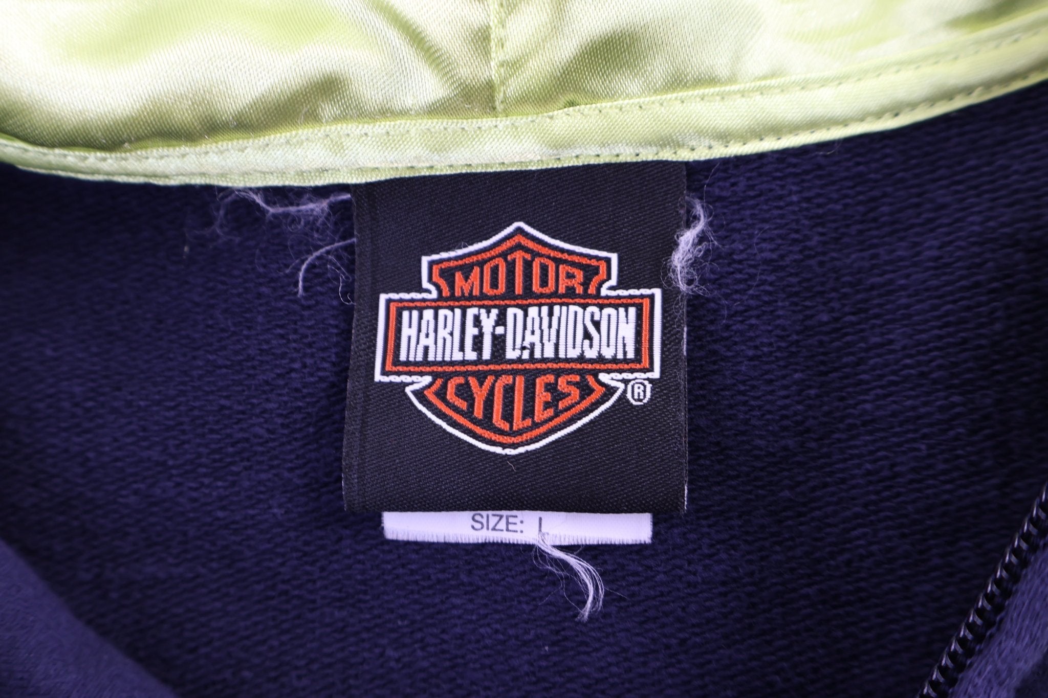 Women's Harley Davidson Motorcycles Full Zip Jacket - Jacket - Thrifted Threads