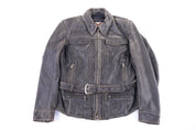 Women's Harley Davidson Motorcycles Full Zip Leather Jacket - Jacket - Thrifted Threads