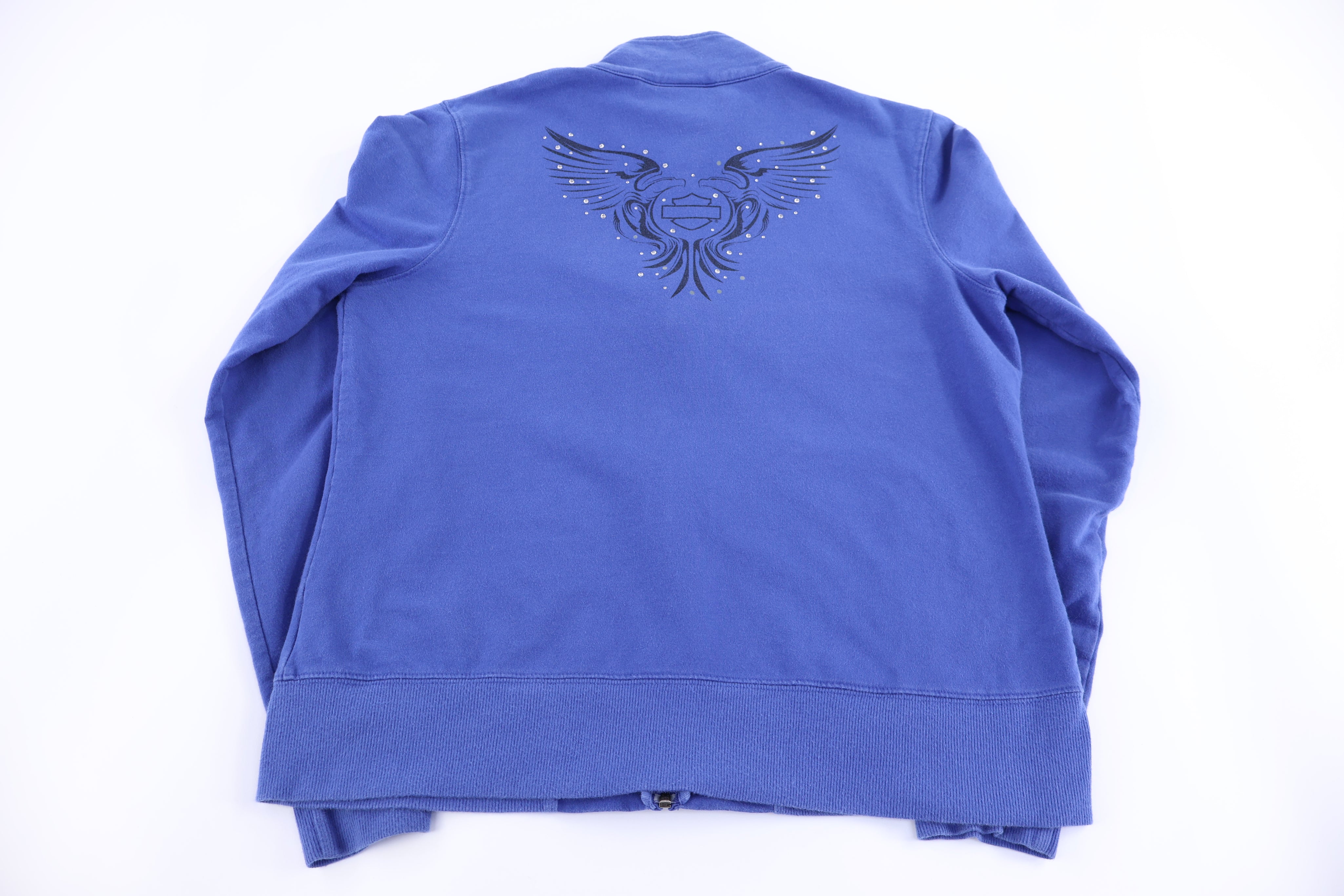 Women's Harley Davidson Motorcycles Full Zip Sweater - Sweater - Thrifted Threads