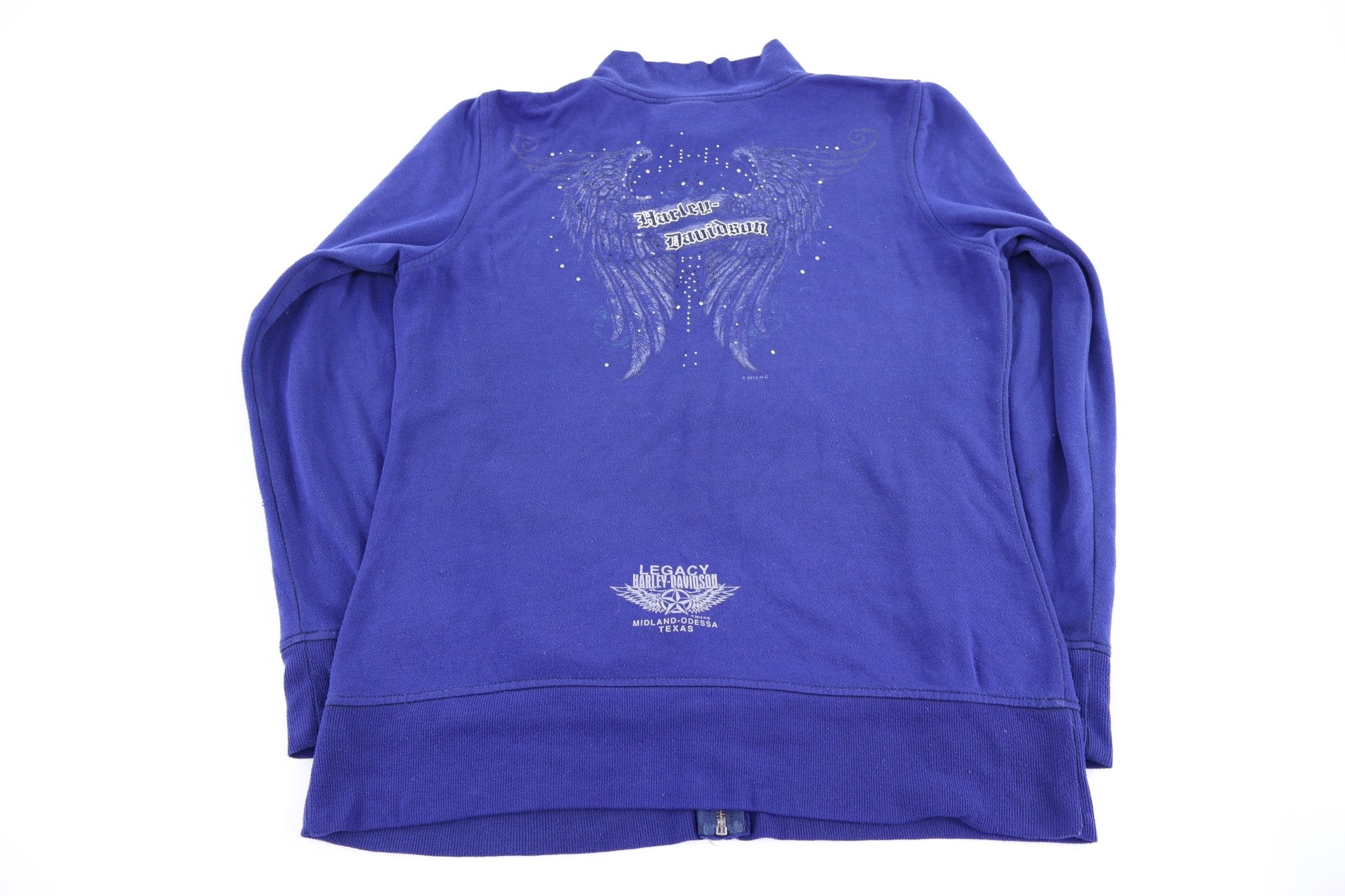 Women's Harley Davidson Motorcycles Full Zip Sweater - Sweater - Thrifted Threads