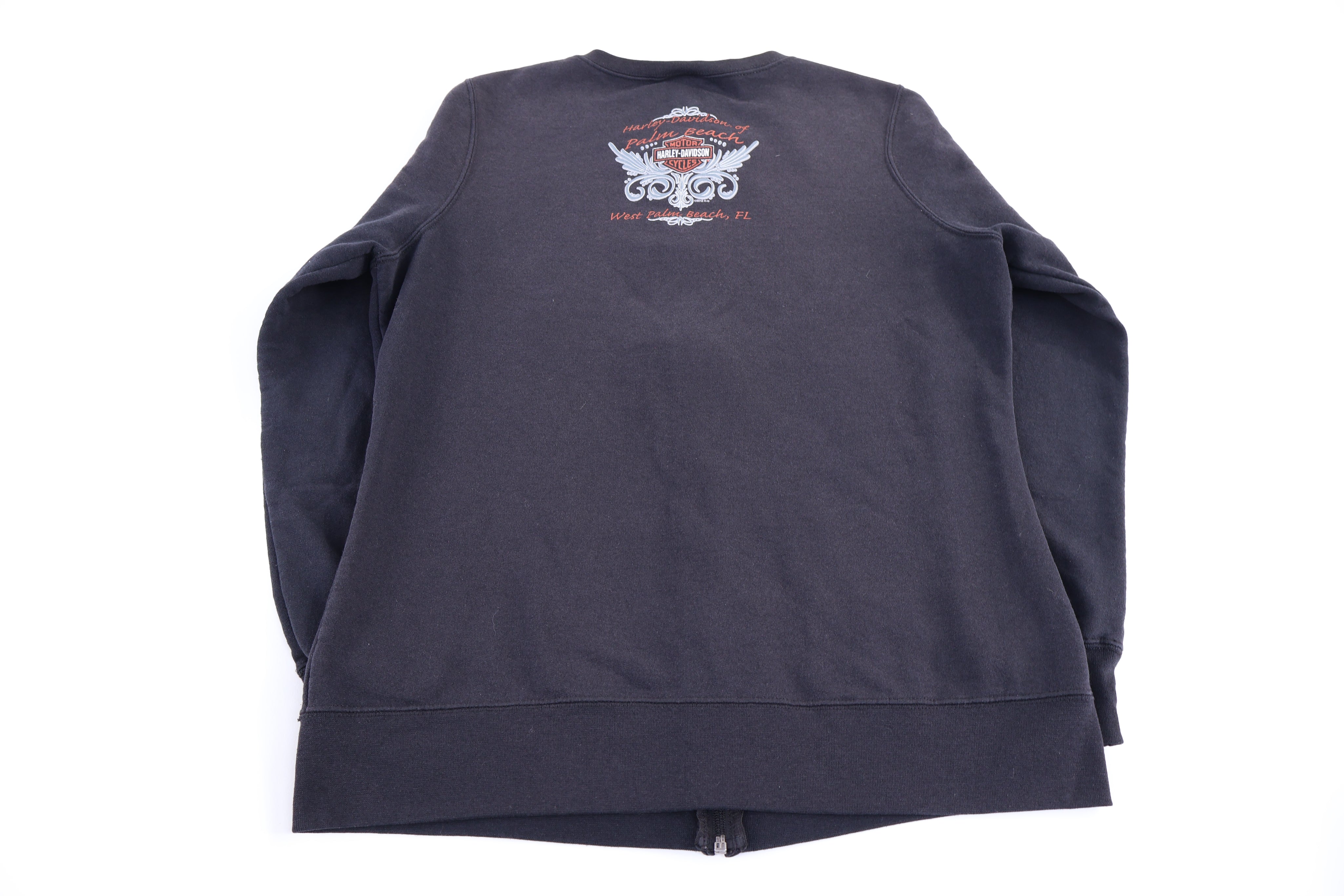 Women's Harley Davidson Motorcycles Full Zip Sweater - Sweater - Thrifted Threads